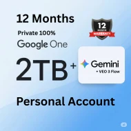 Gemini Pro + 2TB Google One 1 ปี / Gmail ส่วนตัวลูกค้า รับประกัน ลิขสิทธิ์แท้ 100%